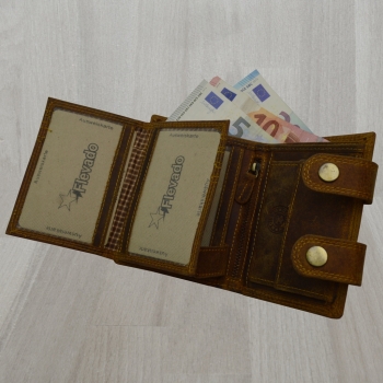 Wild Wasser Büffel Leder Wild Lederbörse Geldbörse Portmonnaie mit Hosenkette